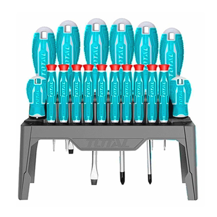 پیچ گوشتی توتال مدل THT-250618 مجموعه 18 عددی