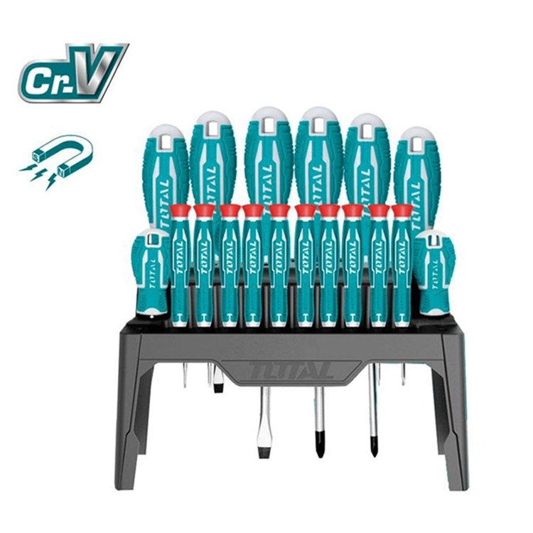 پیچ گوشتی توتال مدل THT-250618 مجموعه 18 عددی