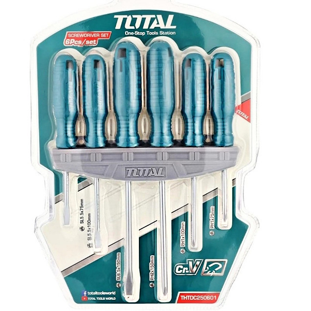 پیچ گوشتی توتال مدل CR-V مجموعه 6 عددی
