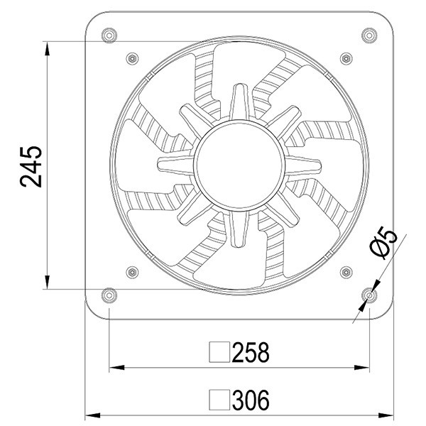 هواکش دمنده مدل VMA-25C4S
