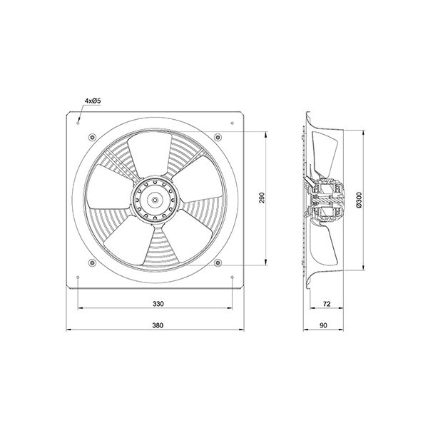 هواکش دمنده مدل VIF-30V4S