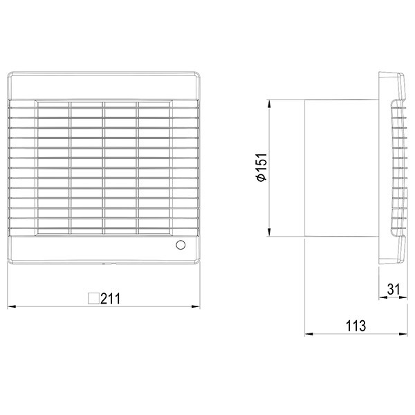 هواکش دمنده مدل VDI-15S2S