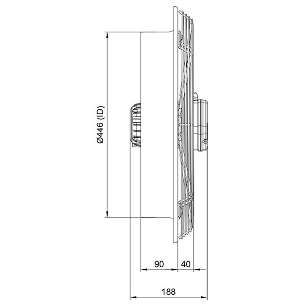 هواکش دمنده مدل VIK-45A4T-H