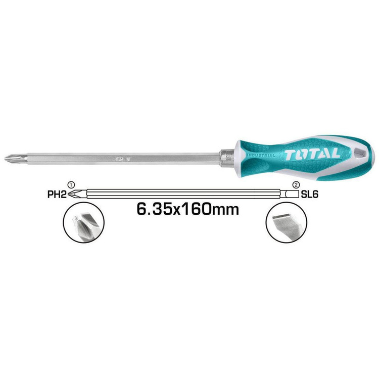 پیچ گوشتی توتال مدل THT250206