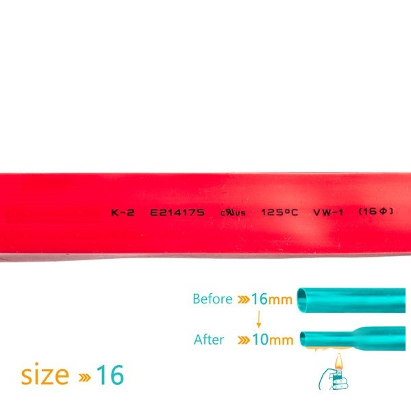 وارنیش حرارتی وو ار مدل 16MM کد RED-16mm