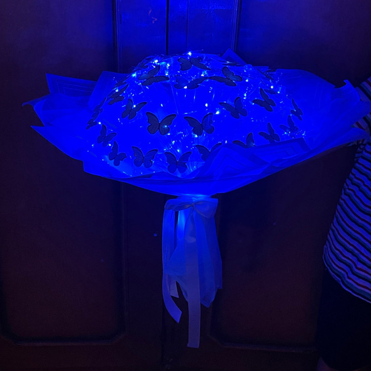 دسته گل مصنوعی مدل پروانه کد BLU01