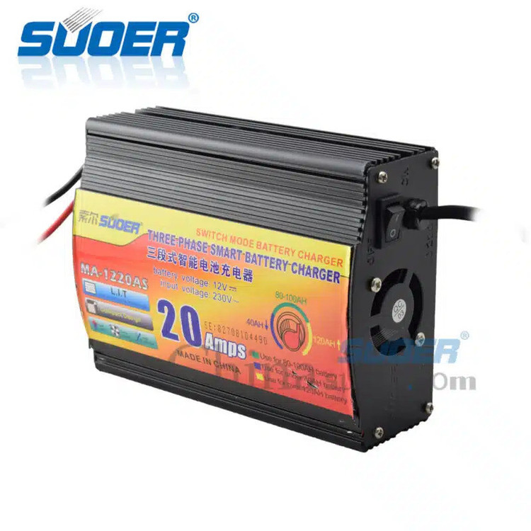 شارژر باتری 12 ولت 20 آمپر سوئر مدل MA-1220AS-PRO