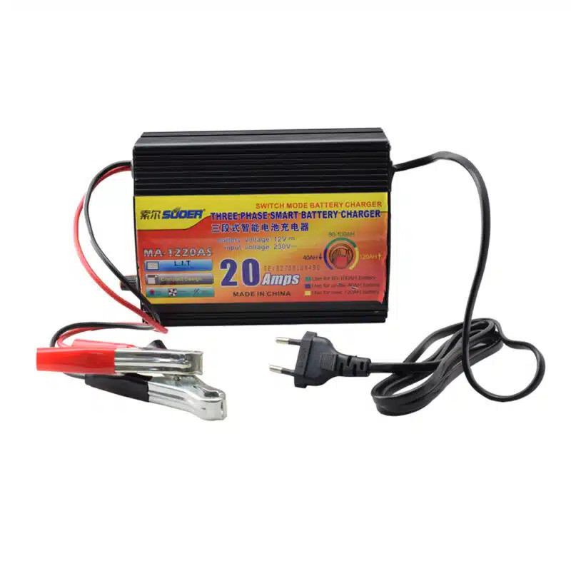 شارژر باتری 12 ولت 20 آمپر سوئر مدل MA-1220AS-PRO