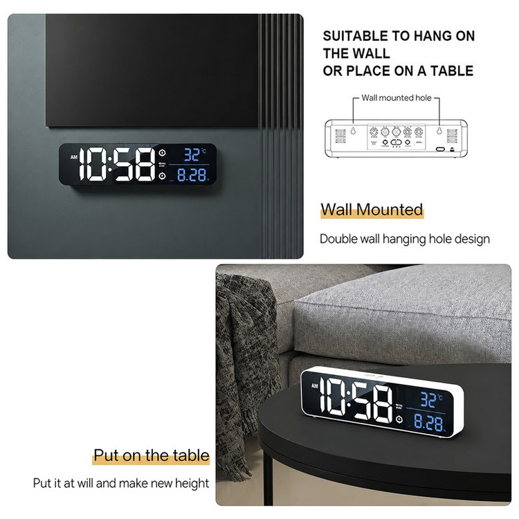 ساعت دیجیتال رومیزی مدل Primsail Upgraded با صفحه نمایش LED