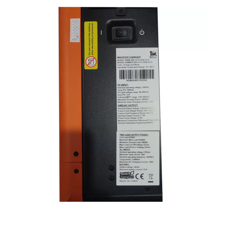اینورتر خورشیدی ویلیون مدل WE-HY6.2KW ظرفیت 6200 وات